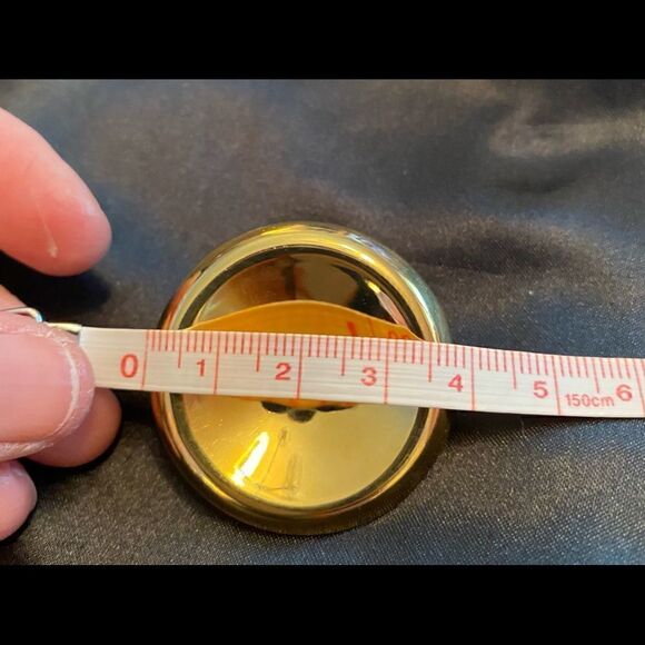 Vintage 70s Gold Tone Brooch and Scarf Clip - Picture 4 of 5